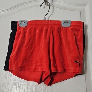 Puma Red and Black Athletic Shorts